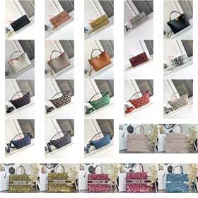 Dior Miu Miu new large capacity top leather messenger bag travel bag-2621  